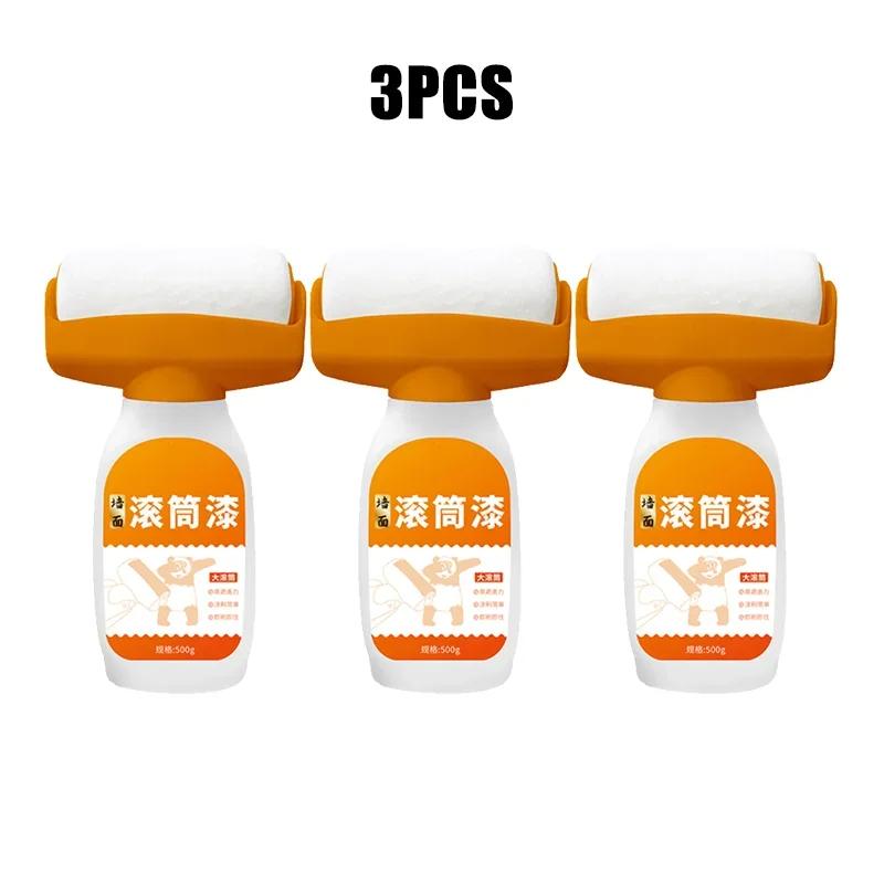 Hot Antibacterial Wall Paint Strong Repair Wall Paint Household White Latex Paint With Roller Brush for Living Room Kitchen Tool