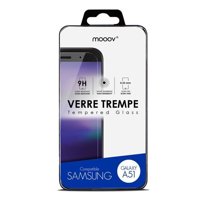 Tempered Glass - MOOOV - Samsung A51 - Screen Protector - Scratch-resistant - 0.33 Mm