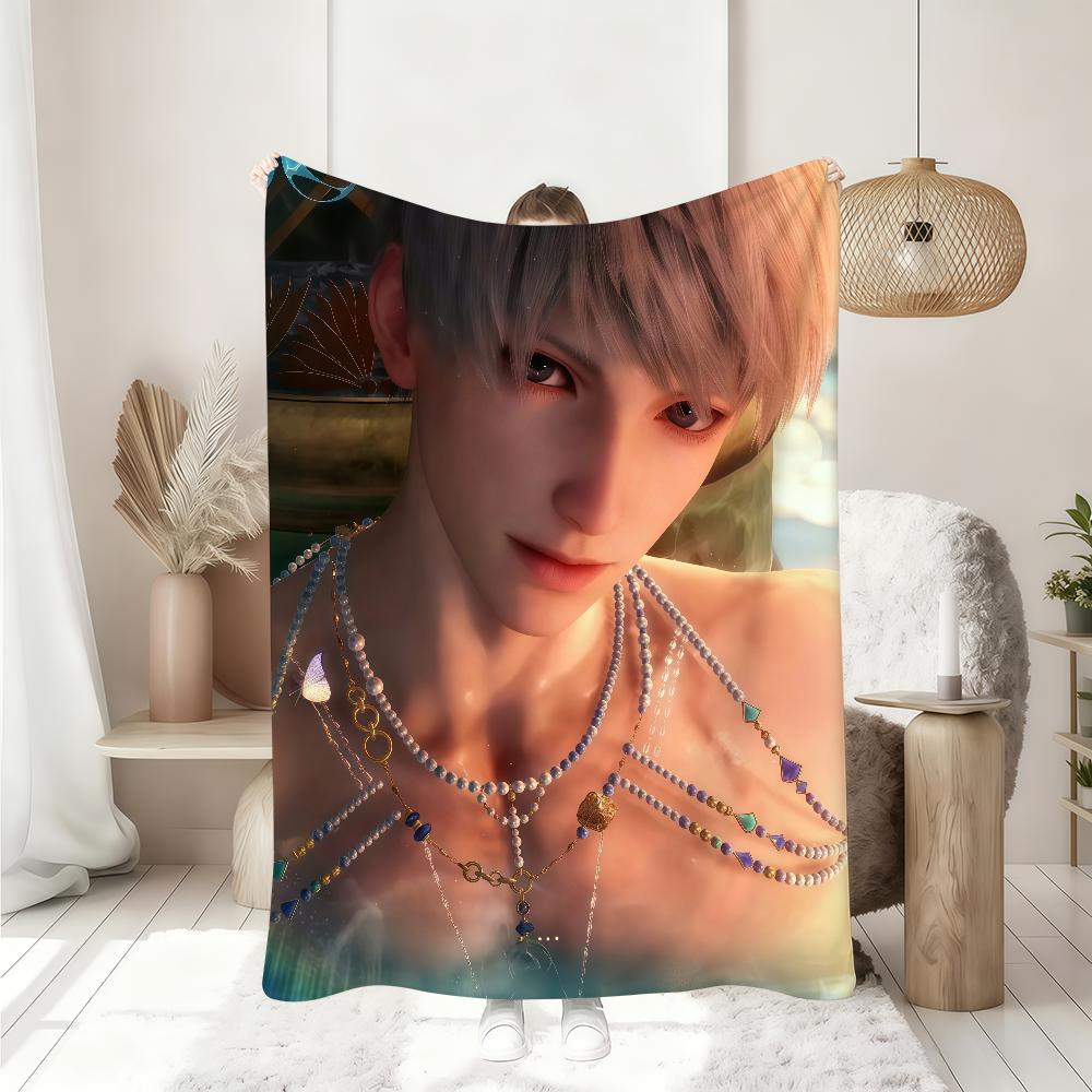 Linger Lust Love and deepspace Blanket Soft Throw Blanket for Home Bedroom Bed Sofa Picnic Travel Office Rest Cover Blanket Gift