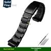 Cinturino in Acciaio Inossidabile per Casio G-Shock GST-B200/B200D | Braccialetto con Attacco 24x16mm | Cinturino Metallico da Uomo Argento/Nero