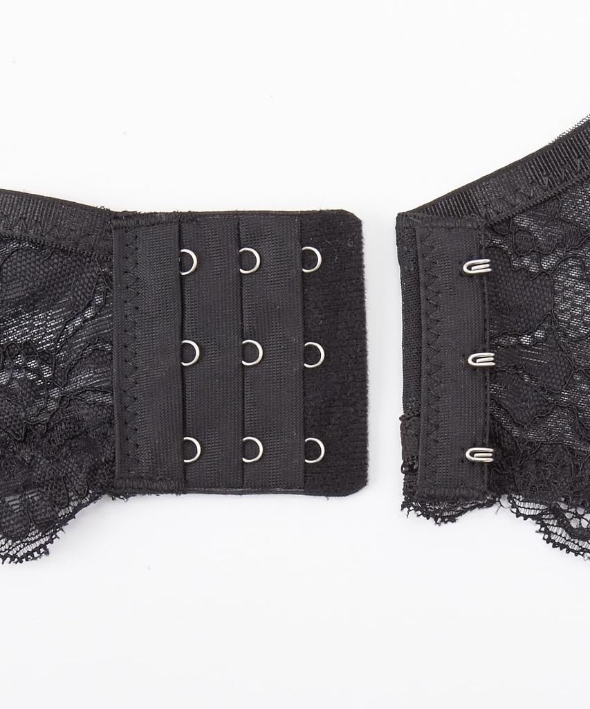 Inner Simple Tone Lace Bra and Shorts [Nissen] Women's Set, Set, Black, G100/5L