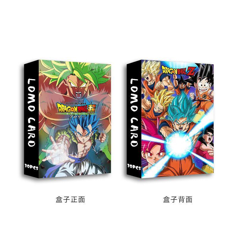 30 Cards Around The Anime Collection Super Sayajins Dragon Ball Z / Gt / Super Goku Lomo Card Boxed Children's Toy Gift