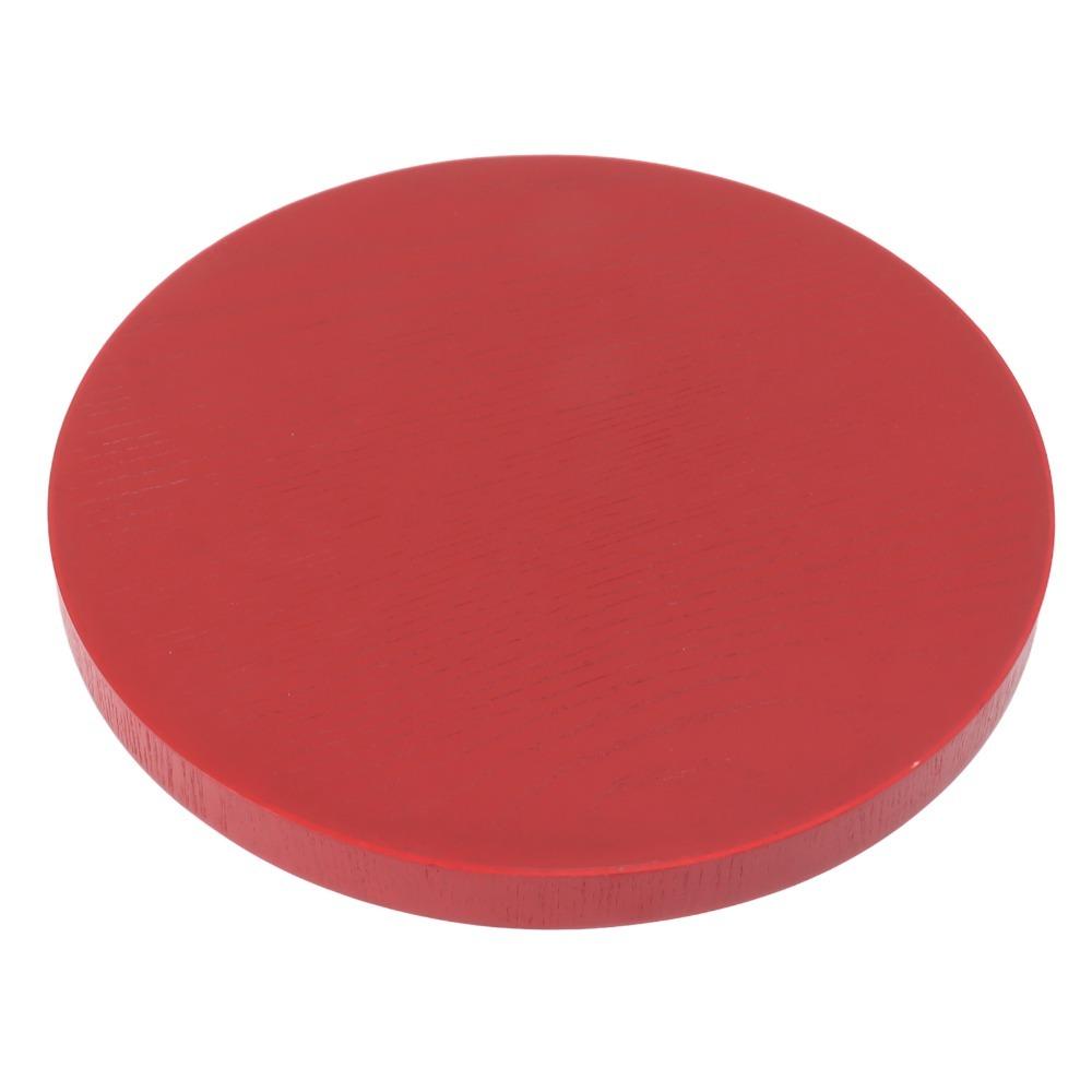 Wine Red Wooden Serving Tray Wooden Round Tea Plate Food Meals Serving Red Serving Tray Tea House
