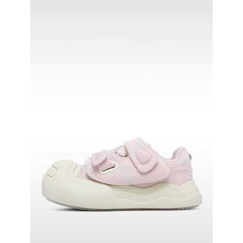 

Холщовые мужские туфли осень повседневные большая голова уродливые милые кеды нишевая платформа спортивные черные тканевые туфли трендовая обувь 44 розовый