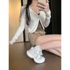 Skinny Version~ Popular Thick-soled Heightening Dad Shoes for Women In the Autumn of 2025, New Hong Kong-style Versatile Sports and Leisure Shoes