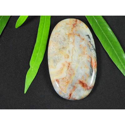 30X51X06MM Australian?Crazy Lace Agate Oval Crytsal Loose Gemstone 90Cts. SK-3607