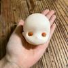 Soft PVC 1/6 MJD Doll Head Half-White Skin BJD Doll's Head No Makeup Doll Head  Practice Makeup