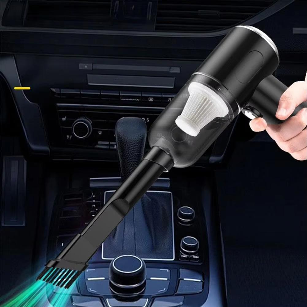 

Cordless Handheld Vacuum Cleaner Portable Car Vacuum with Blower & Light one size чёрный