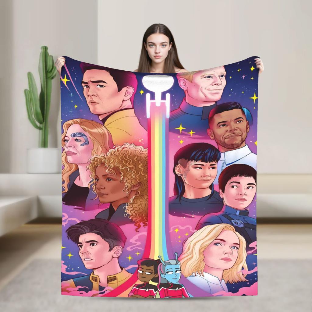 Stars Treks Groups Super Warm Blankets Starfleet Movie Travel Plush Throw Blanket Couch Chair Flannel Bedspread Sofa Bed Cover
