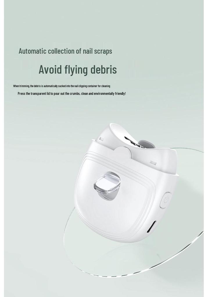 Automatic Electric Nail Trimmer and Clipper for Elderly, Children, Toddlers, Infants - Anti-Pinch Design
