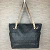 Shoulder Handbag Black Logo Pattern
