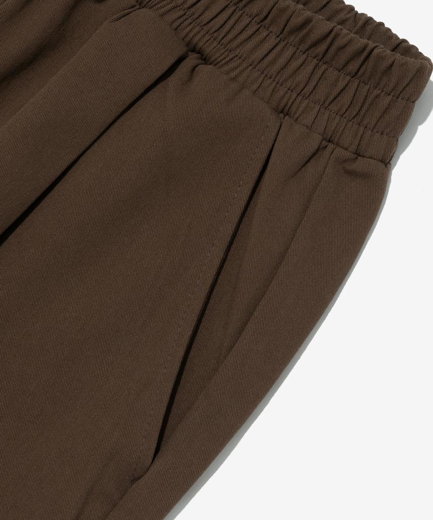 ANALOG MOOD Cotton Pintuck Wide Pants (Brown)