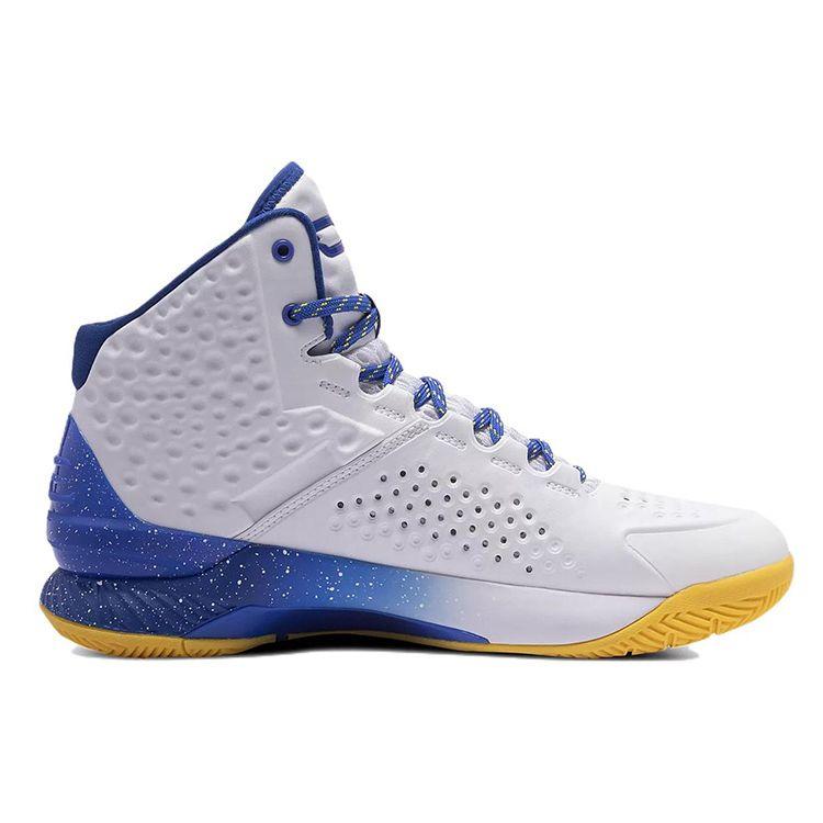 Under Armour Curry 1 Retro Dub Nation 2021 Men Sneakers White Taxi Royal 3024397-100