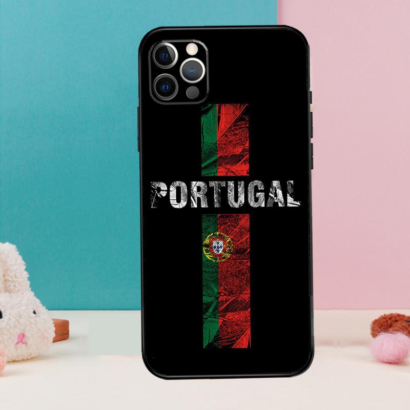 Portugal Flag Phone Case For iPhone 17 Air 16 15 13 12 11 14 Pro Max 12 13 mini 15 16 Plus 16e Cover Coque
