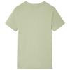 T-shirt pour enfants avec manches courtes kaki clair 92/104/116/128/140