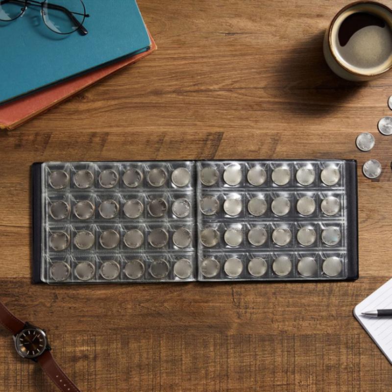 1 Piece Coin Collection Holder Album 120/240 Pockets Coin Collection Book Commemorative Coin Organizer Storage