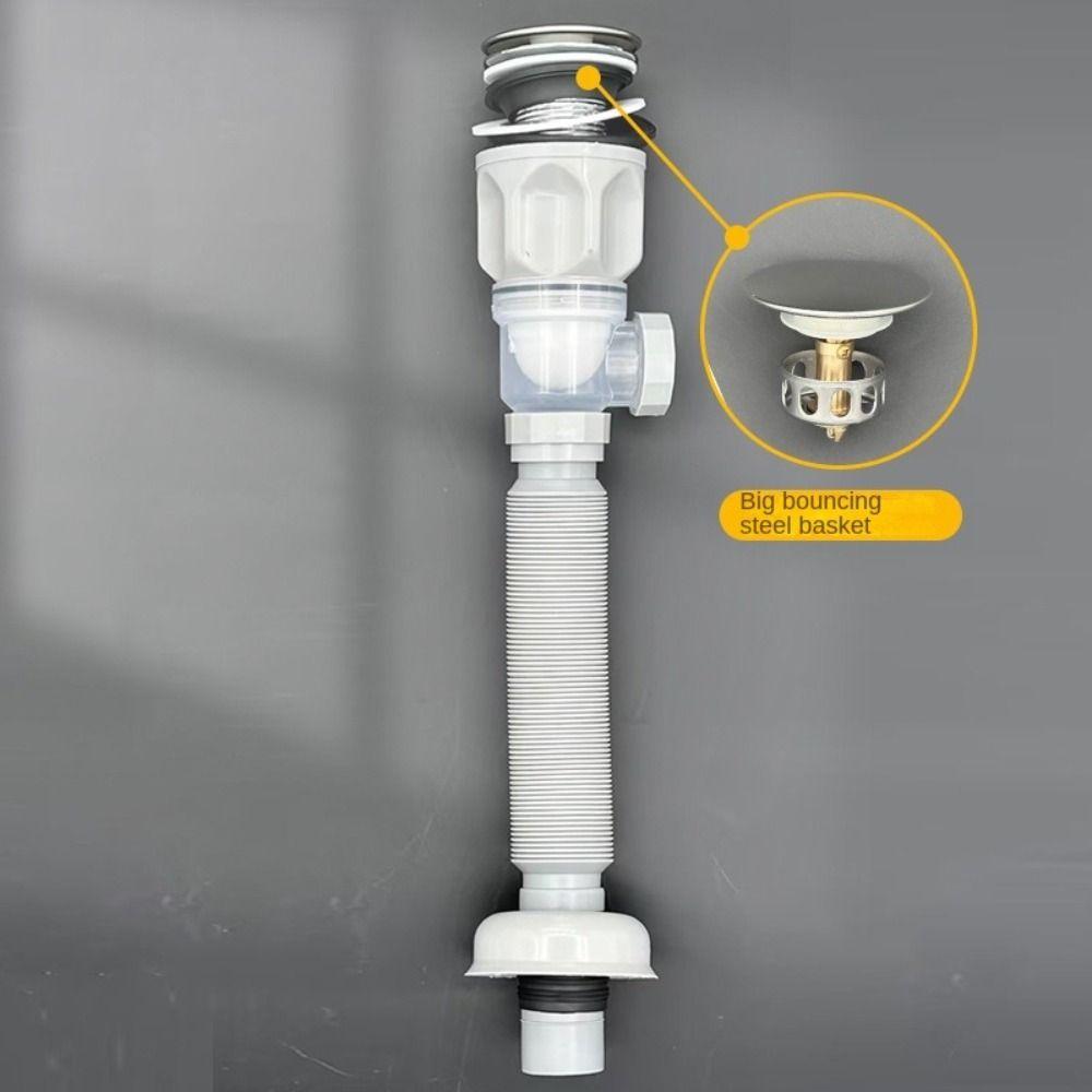 

Anti-odor Drain Hose Pipe Retractable Kitchen Sink Drain Sink Strainer Sewer Drain Plumbing Reprint Style