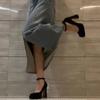Fashion 2025 Summer New Women's Mary Janes Fashion Shallow Ankle Buckle Strap High Heels Fashion Elegant Party & Dress Pumps Women