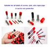 100PCS Screw End     White PVC Anti Aging Flexible Flame Retardant End Cover for