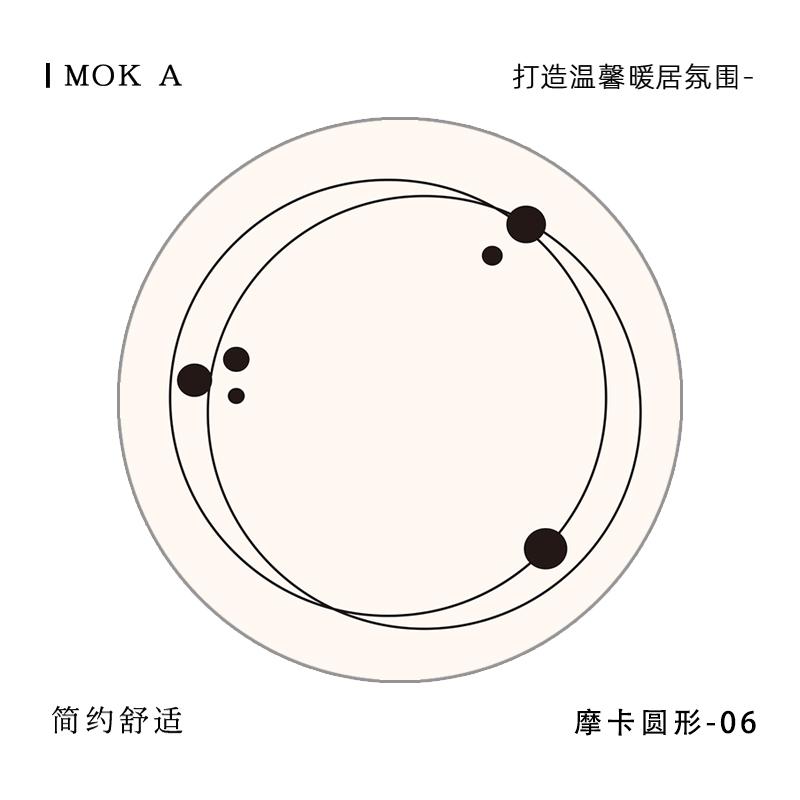 

Minimalist Cream Living Room Decoration Carpet Home Washable Round Floor Mat Nordic Style Rugs for Bedroom Fluffy Soft Plush Rug 80x80CM