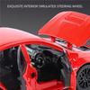 1/30 Subaru Impreza WRX STI Alloy Sports Car Model Diecast Metal Racing Vehicles Car Model Sound Light Simulation Kids Toys Gift