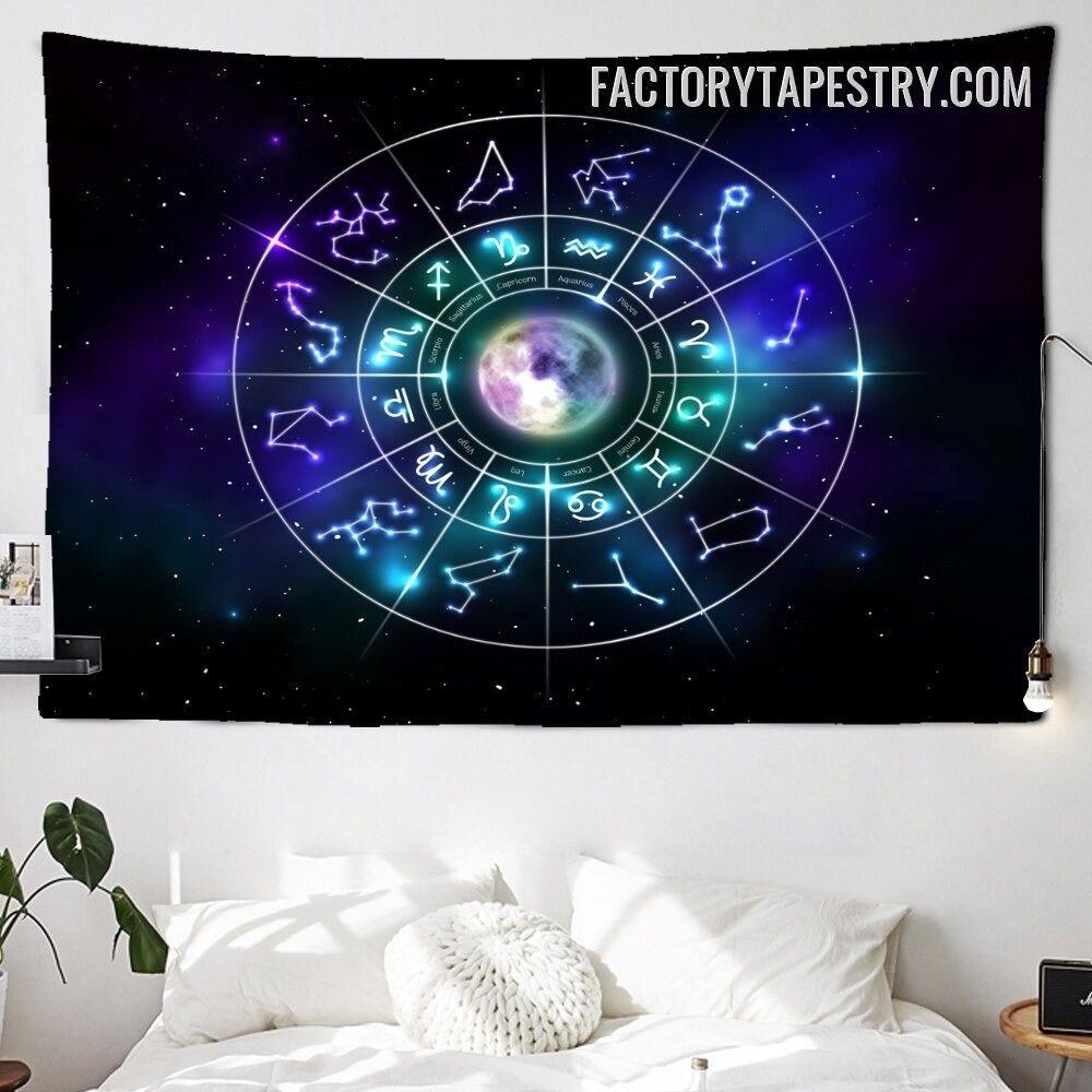 Tapestry of the Zodiac Circle 75x100