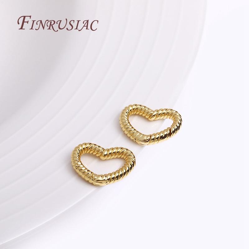 118K Gold Plated Jewelry Clasp,Oval/Heart Carabiner Spring Clasps Push In Gate Lock,DIY Jewelry Making Supplies Accessories
