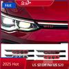 BQH1 For Volkswagen VW 1Pcs ABS Car Front Grill GTD GTI Logo Trim Sticker Emblem Badge For Volkswagen VW Golf 8 GTI R Line Replacemen