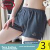 LangSha Men's Loose Cotton Boxer Briefs, Comfortable Breathable Shorts for Home Wear, Large Size Flat Four-Corner Underwear
