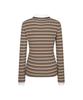 Monday Flow Must Have Collared Top (Stripe)_Brown