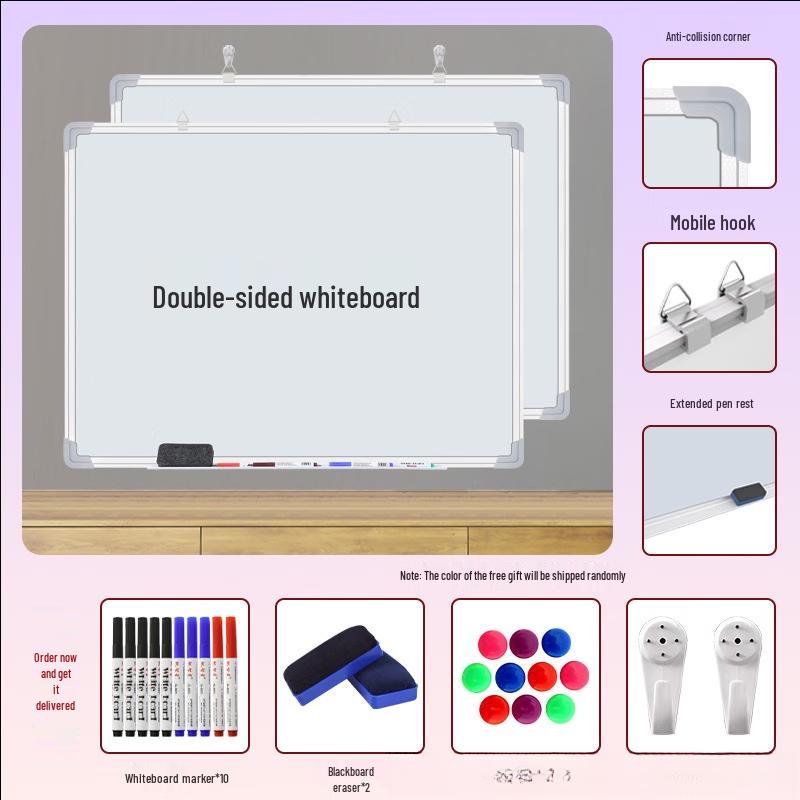 

Double-Sided Magnetic Hanging Whiteboard