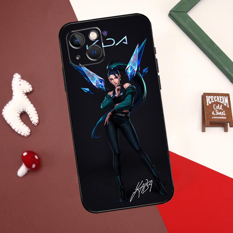 Kda Kaisa Ahri Akali Case For iPhone 13 12 11 14 15 Pro Max 7 8 Plus X XR XS Max 12 Mini SE 2020 2022 Cover Coque