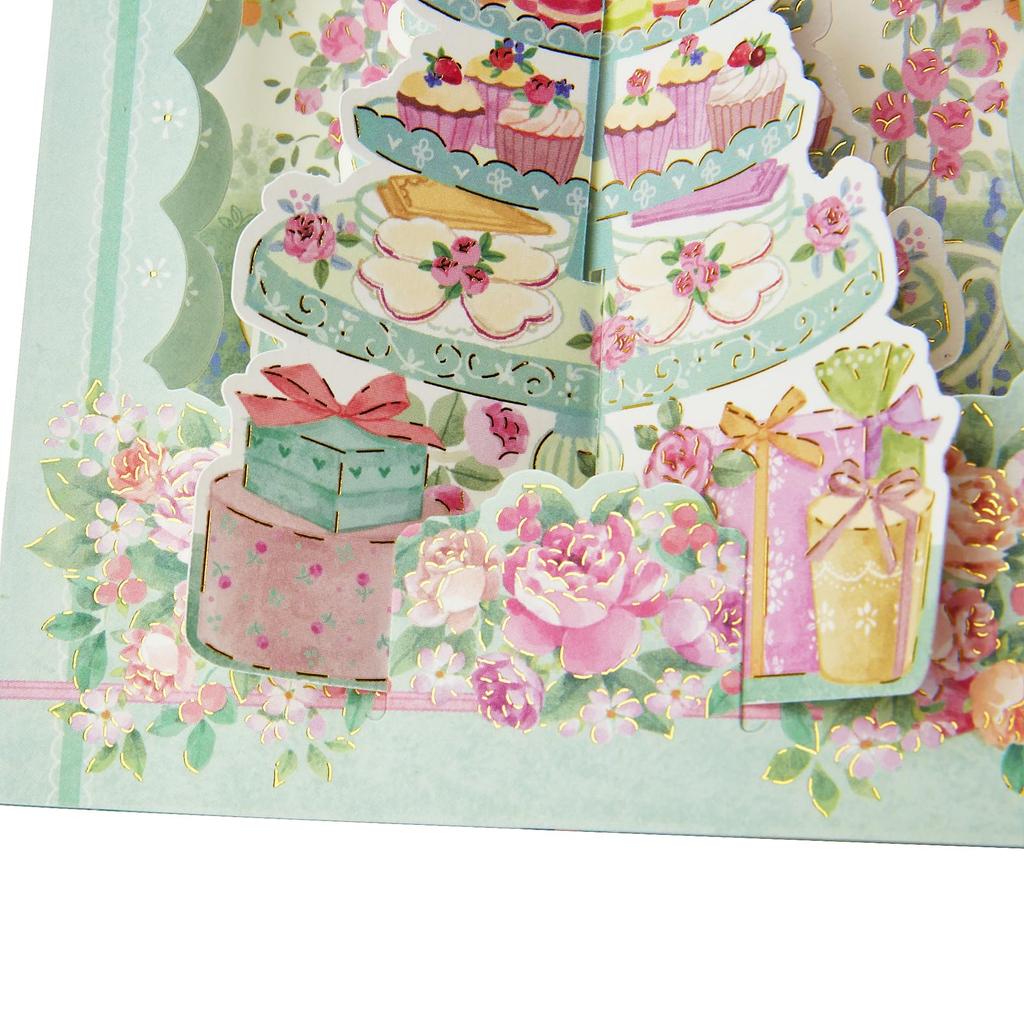 Felicitare de ziua de naștere Sanrio Pătrată Pop Ceaiul de după-amiază Felicitare Poate fi expediată în străinătate SANRIO 605867 BD195-3