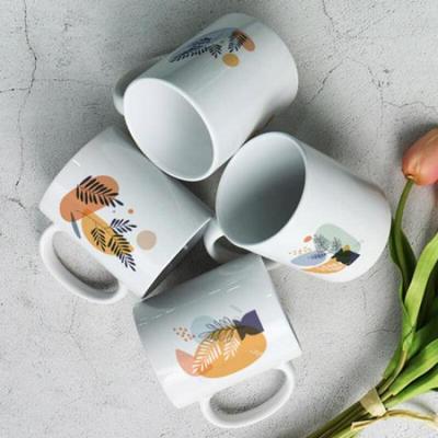 Design-Becher 4er-Set - Minimalistischer Botanischer Becher_bh208