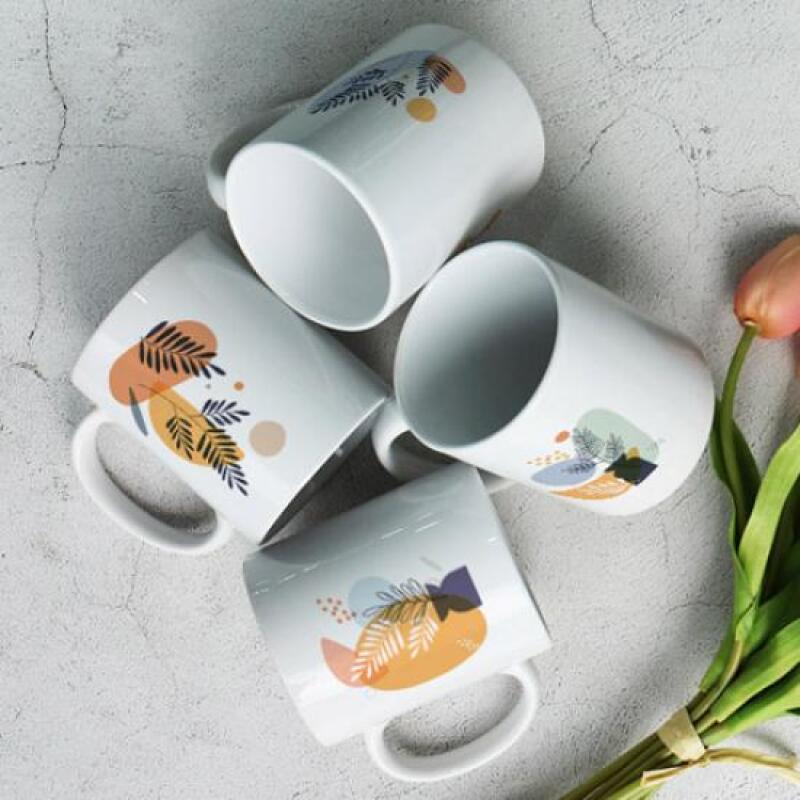 Design Mug 4p - Minimal Botanical Mug_bh208