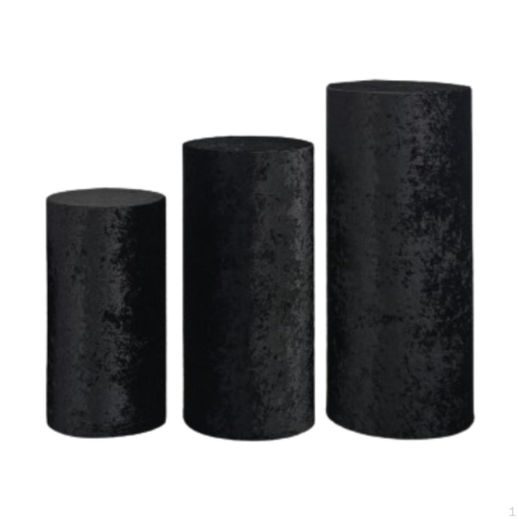 3 Pack Cylinder Stand Covers for Party Use