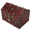 Wooden Vintage Storage Box Antique Decoration Retro Elegant Treasure Chest Storage Box with