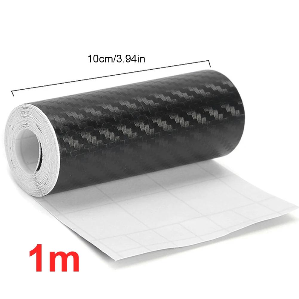 3D Carbon Fiber Tape Stickers DIY Nano Black Car Door Edge Guards Side Protector Strip Waterproof Protection Film Decorative