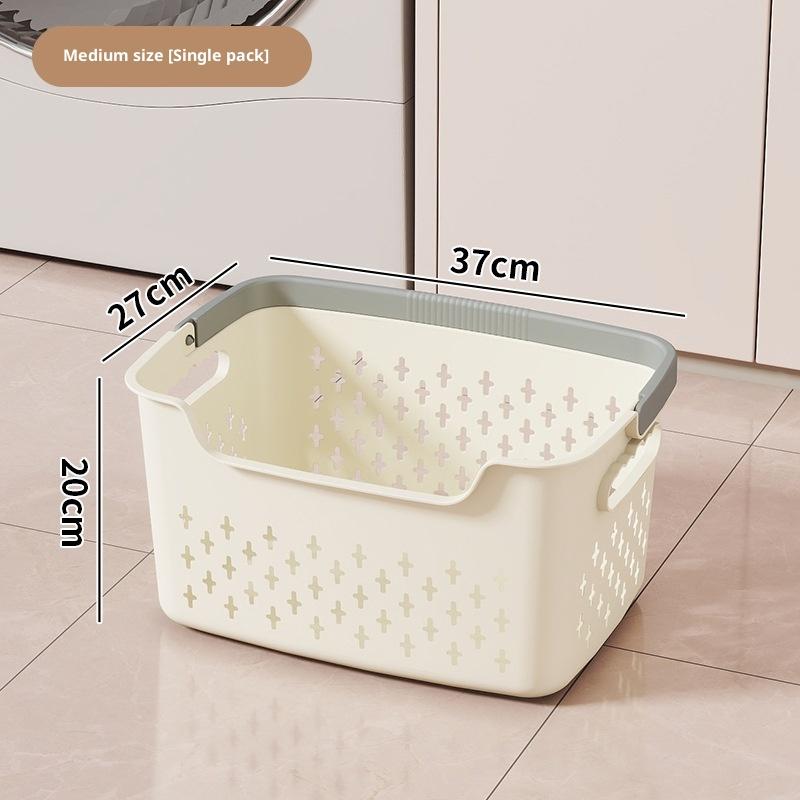 Large Capacity Clothes Basket Household Laundry Basket Bedroom Bathroom Storage Basket.