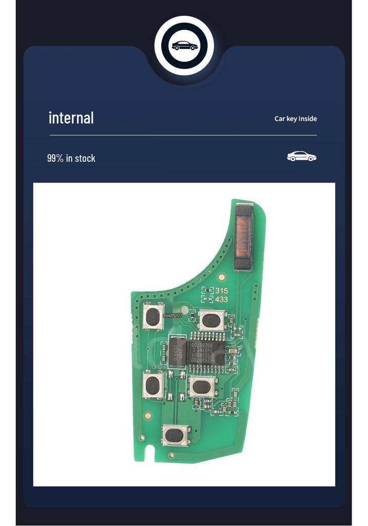 Compatible with Renault Koleos, Kadjar, Megane Smart Card Circuit Board 434MHz 4A-7953M