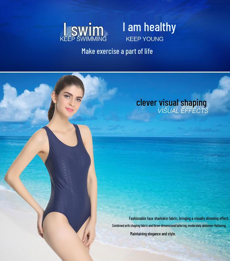 Banff Women's Quick-Drying Water-Repellent Sharkskin-Style Sport Thong Bodysuit