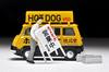 TOMYTEC Tomica Limited Vintage 1/64 Scale LV-201a Subaru Sambar Light Van Hot Dog Vendor (Yellow/Black) with Figure (Finished Product)