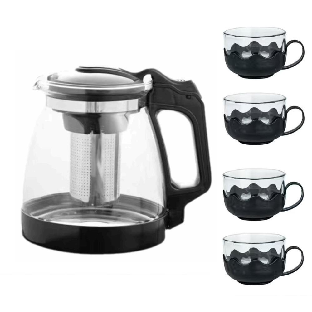 Heat Resistant Strainer Tea Kettle with Filter Kung Fu Teaware Tea-Water Separator Pot Office