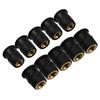 10pcs Motorcycle M4 M5 M6 Metric Rubber Windshield Windscreen Screws Bolts Nut Metric Rubber Well Nuts Fastener Screws