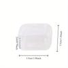 Wholesale Mini Square Storage Box Transparent Plastic Flip Cover Small Case Pill Jewelry Earrings Dustproof Storage Pack Boxes