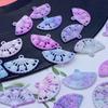 Gradient Hollow Mini Fan Hair Clip with Chinese Knot Pendant for DIY Phone Chain Accessories