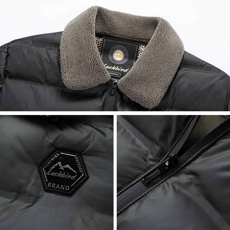 Big Collar Winter Parkas Men Thicken Casual Outwear Slim Fit Outwear Waterproof Warm Stand Collar Outwear Coat