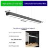 LED Square Tube Pendant Light for Office, Supermarket, Barber Shop