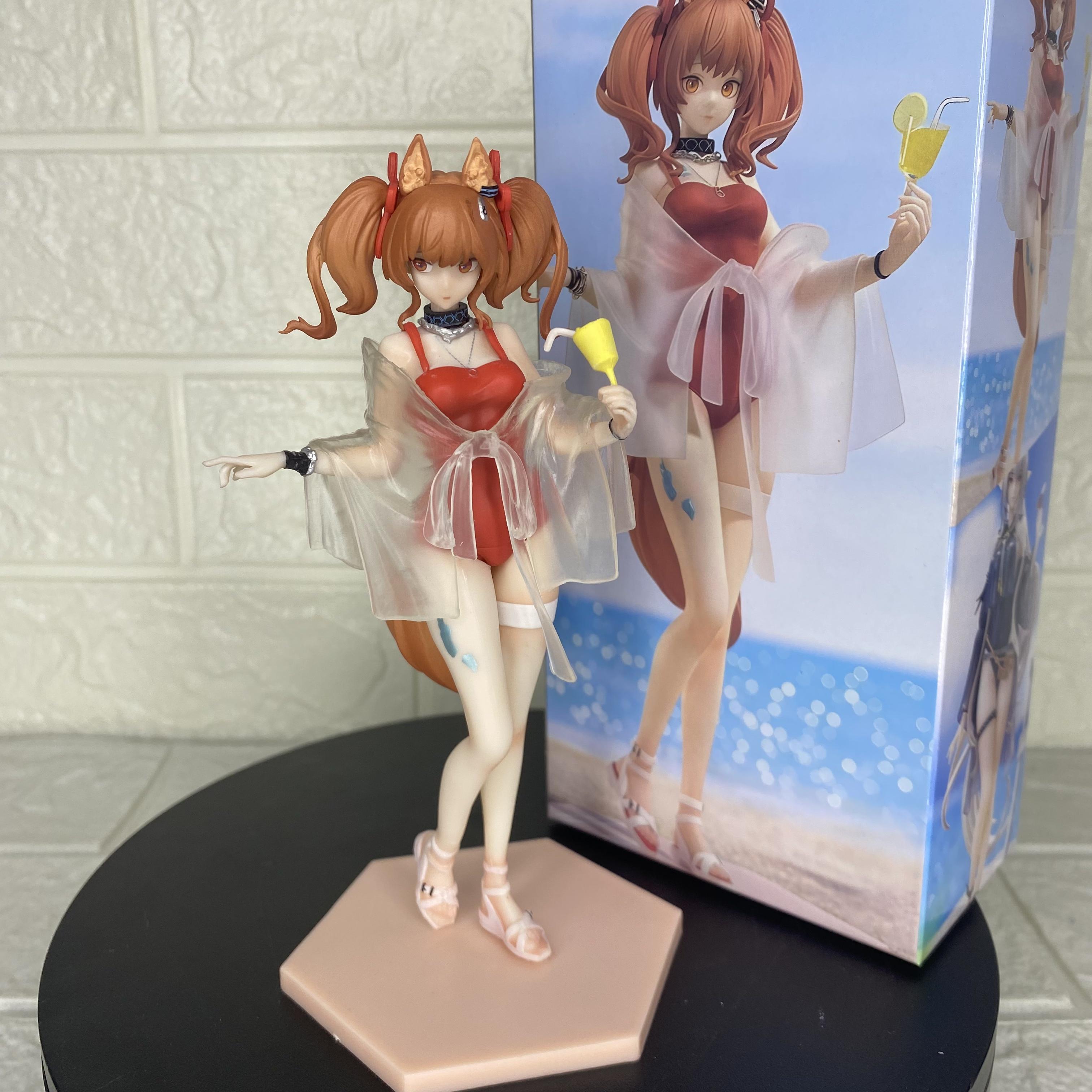 

Tomorrow s Ark Shines Angelia Summer Swimwear Anime Handmade Figure Toy помаранчевий