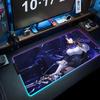 Clorinde Mouse Pad RGB Gaming Mousepad Big LED Pad PC Desk Mat Luminous Mouse Pad Large Keyboard Mats Table Rug With Backlit